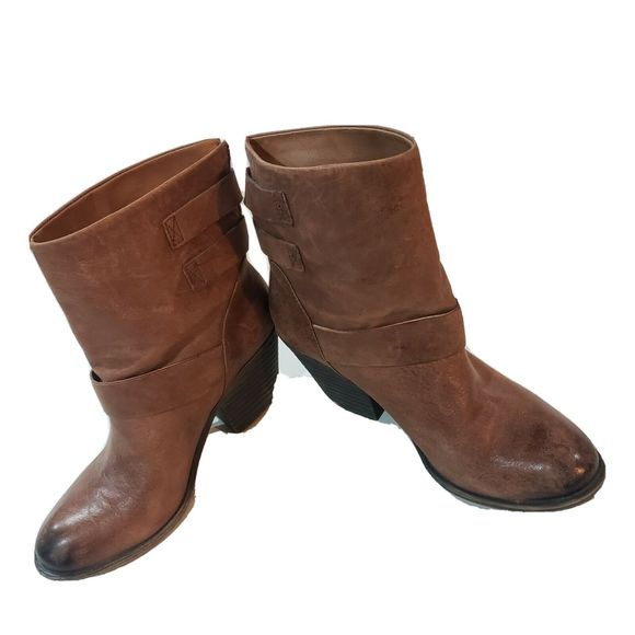 Lucky Brand LP Tommie Leather Boots Booties 8.5M - Picture 4 of 12